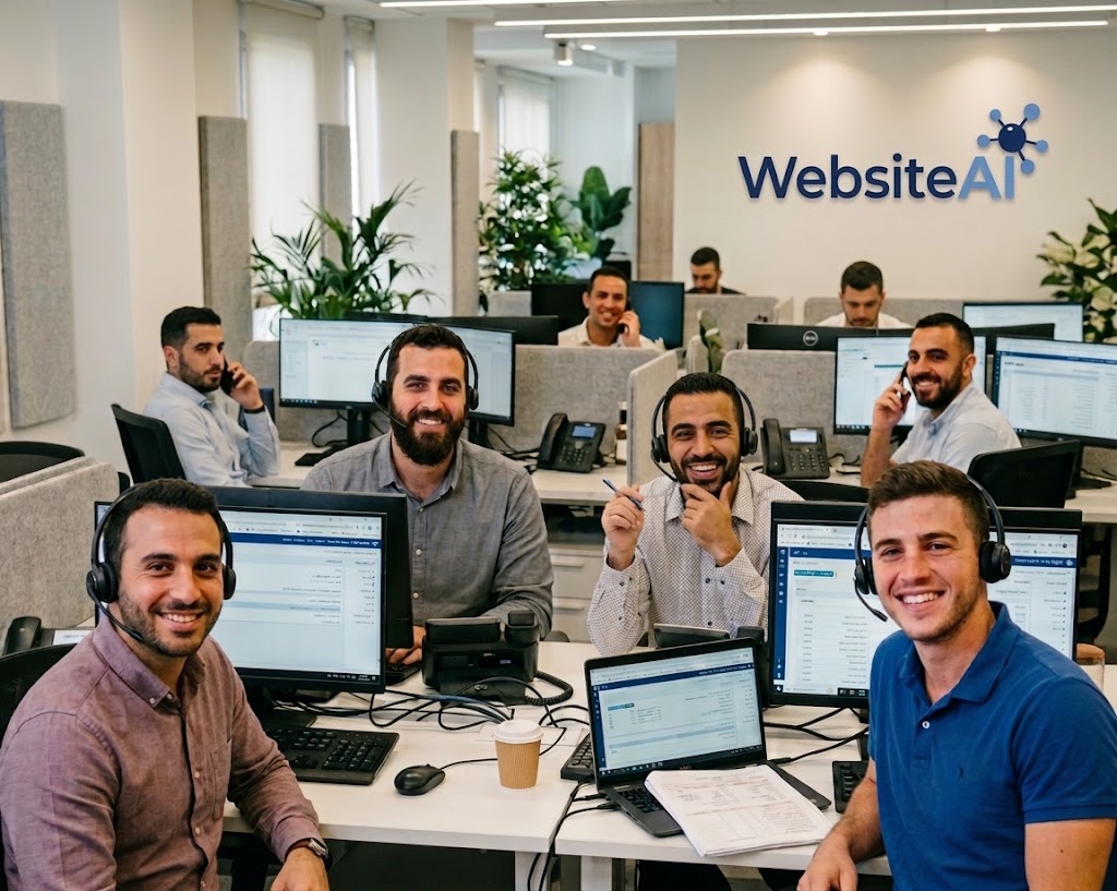 The WebsiteAI team at work in our office